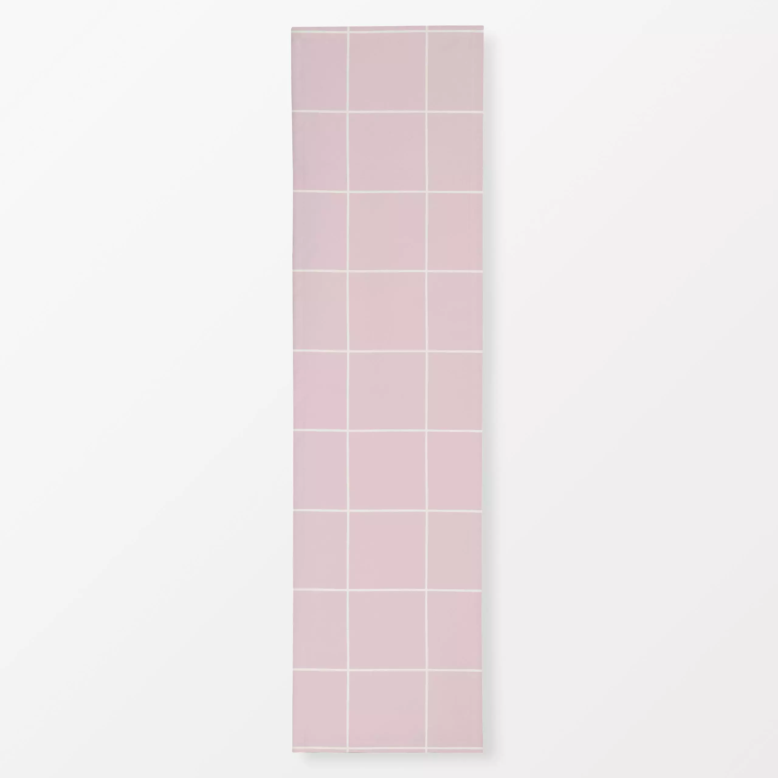 Tischläufer Karo Linien rosa - Symbole & Muster - von „Studio Kesse"; minimal, rosa, Garten, Scandianvian, Karo, Schachbrett...