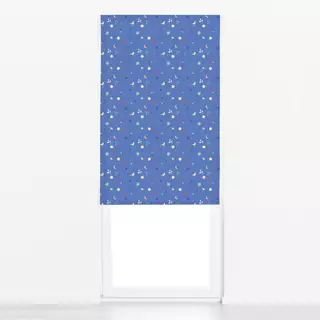 Raffrollo Frühling Pattern Sanftes Blau