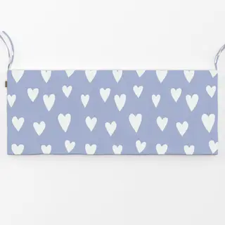 Bankauflage Herzen auf hellblau