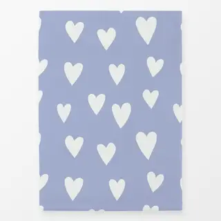 Geschirrtücher Herzen auf hellblau
