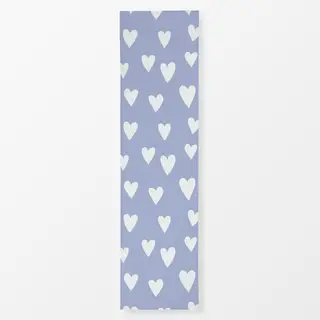 Tischläufer Herzen auf hellblau