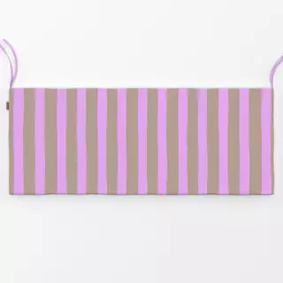 Bankauflage Streifen beige pink
