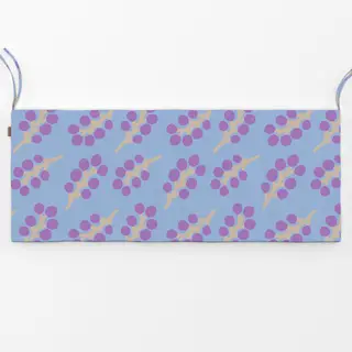 Bankauflage Frühling Zweige Muster blau