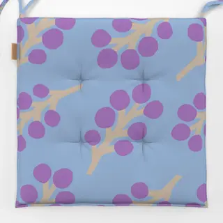 Sitzkissen Frühling Zweige Muster blau