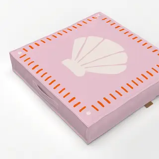 Bodenkissen Muschel mit Rahmen