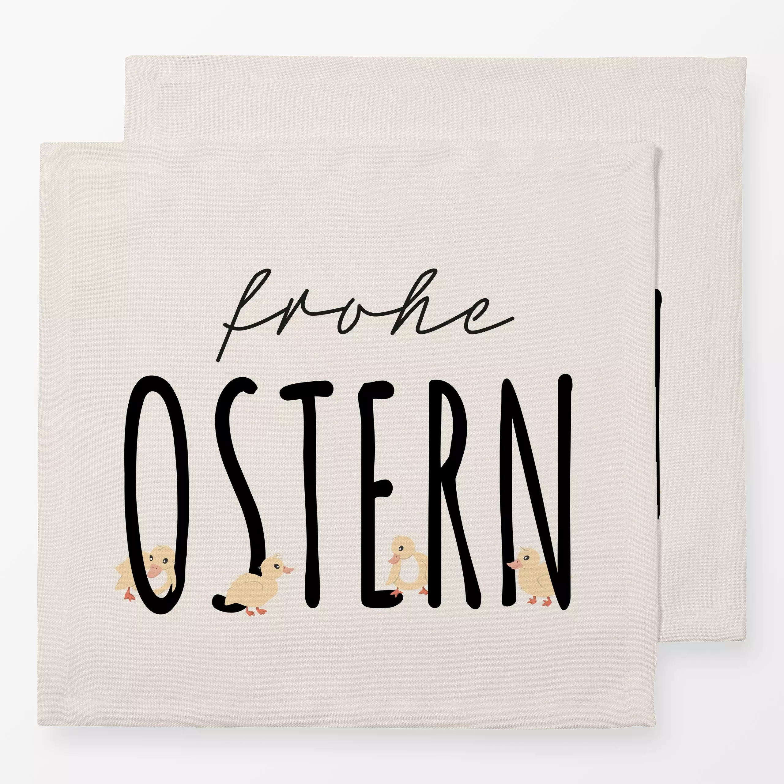 Servietten Frohe Ostern kleine Küken - Frühling, Tiere - von „Kantioler Design"; Haus - & Bauernhoftiere, Tiere, Ostern, Jah...