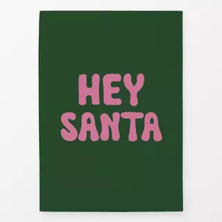 Geschirrtücher Hey Santa Grün Pink