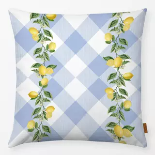 Kissen Preppy Lemon Gingham I