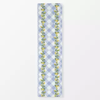 Tischläufer Preppy Lemon Gingham I