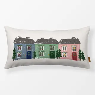 Kissen Häuschen bunt