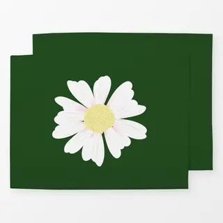 Tischset Daisy green