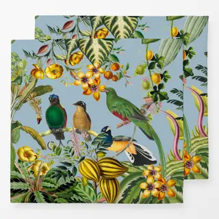 Servietten Exotischer Dschungel blau