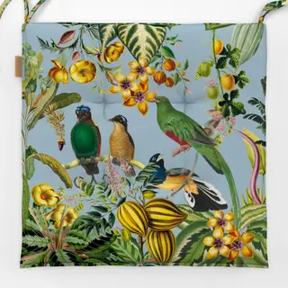 Sitzkissen Exotischer Dschungel blau