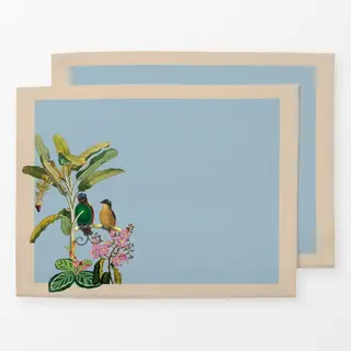 Tischset Exotischer Dschungel blau