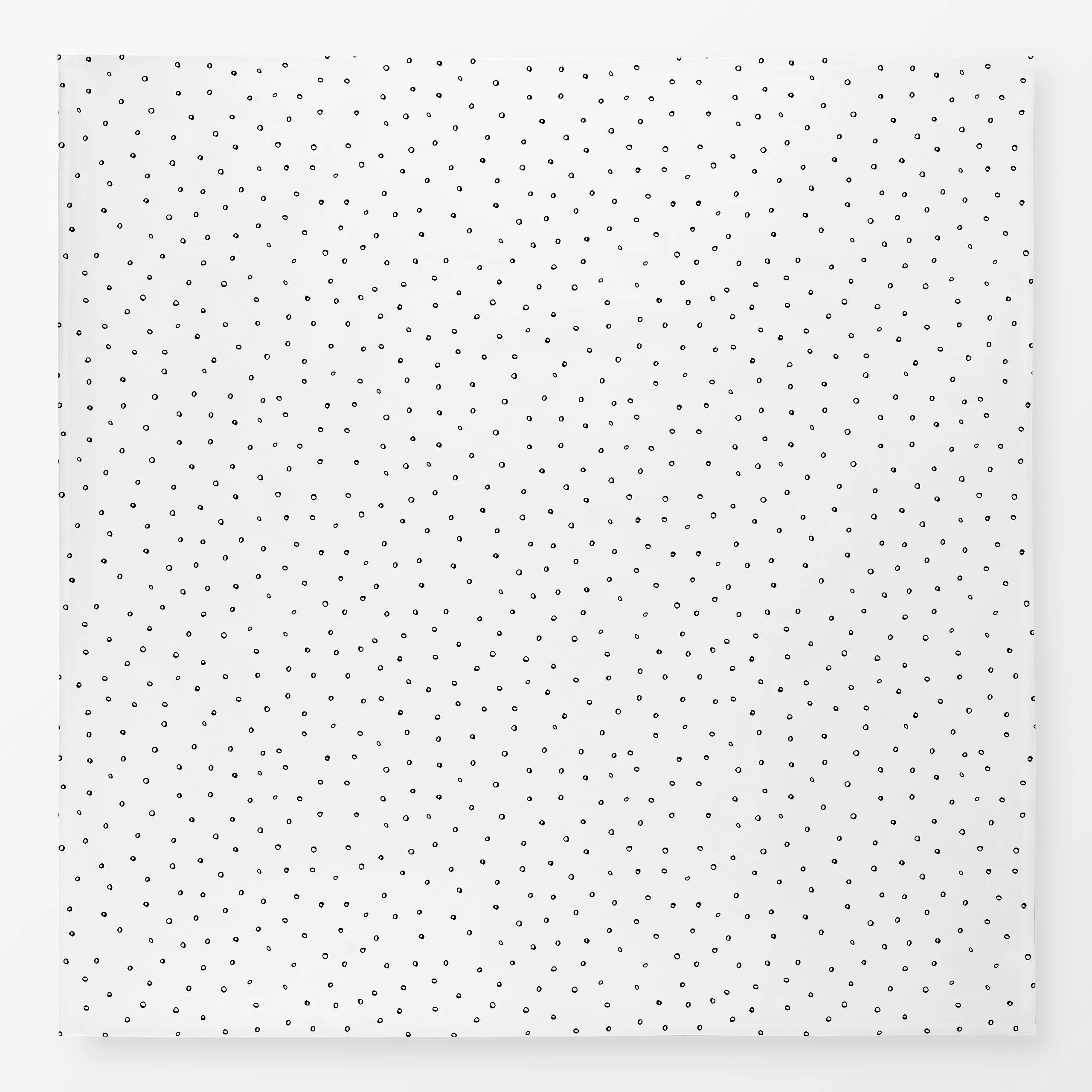 Tischdecke Happy Bubbles black - Symbole & Muster - von „Carolin Vonhoff"; schwarz, Punkte, Wasser, Kreise, Dots, Weiss, gep...