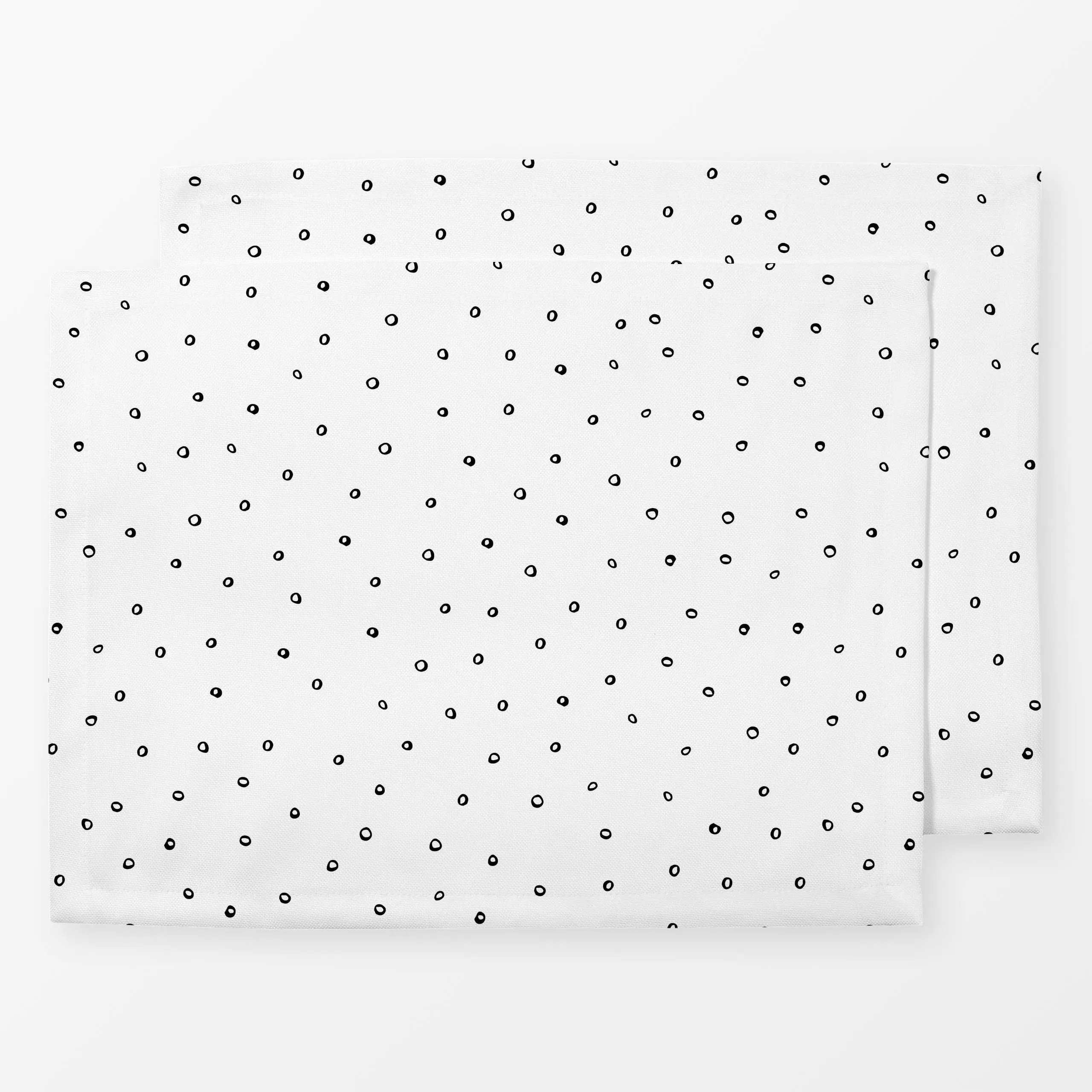 Tischset Happy Bubbles black, gemustert, von Carolin Vonhoff