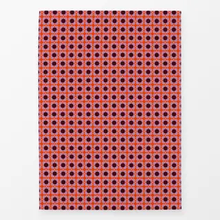 Geschirrtücher Blumen Punkte Orange