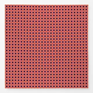 Tischdecke Blumen Punkte Orange