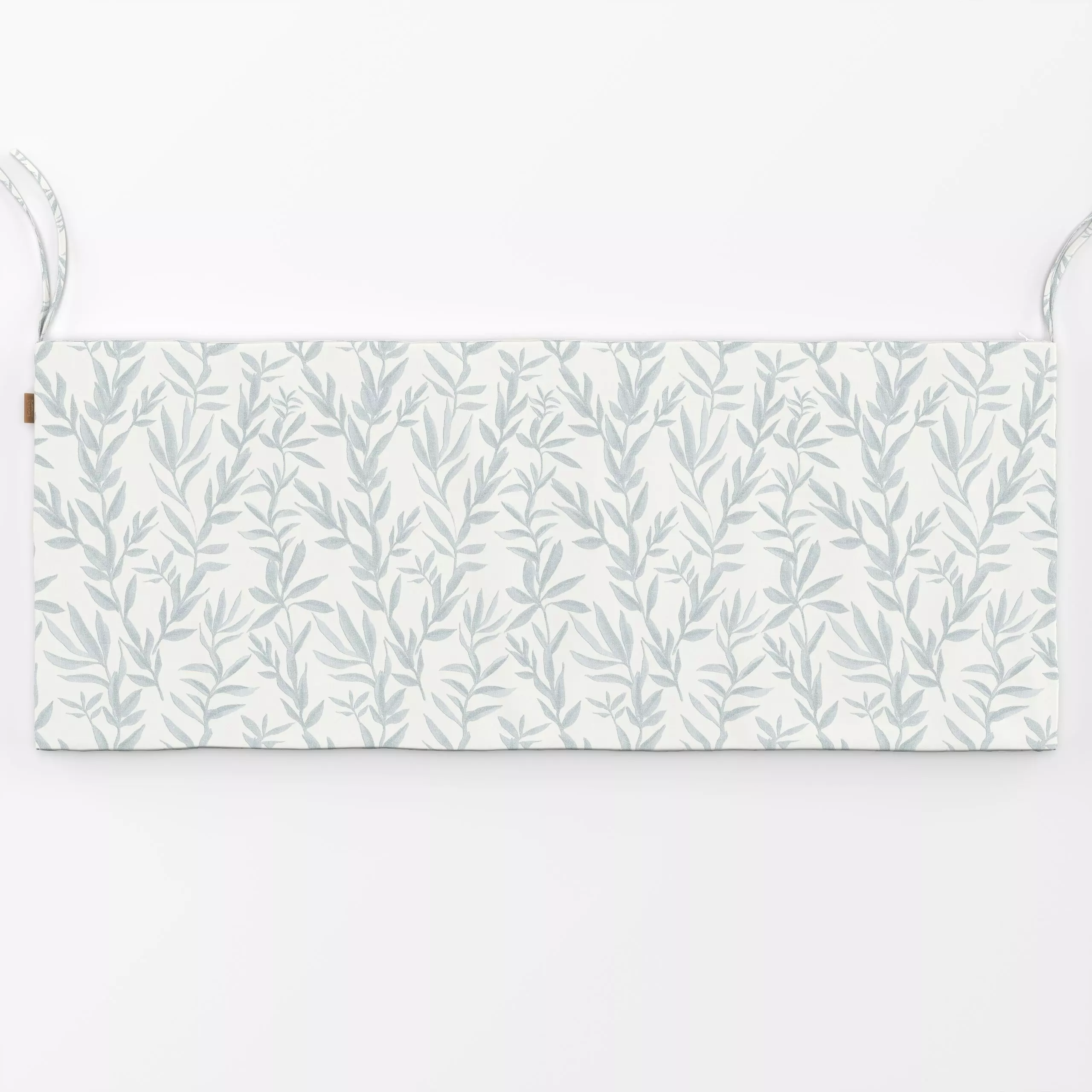 Bankauflage Cottage Blätter Blaugrau - Pflanzen & Botanik - von „Bloomery Decor"; Blätter, vintage, landhaus, blue, leaves, ...