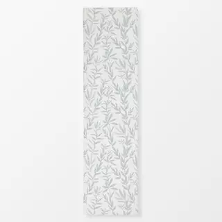 Tischläufer Cottage Blätter Blaugrau