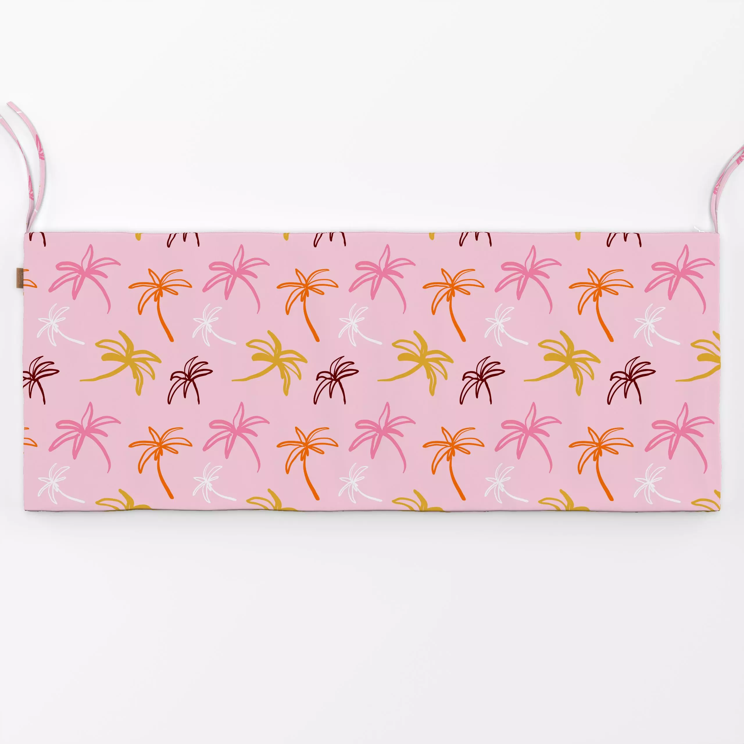 Bankauflage Palmen 4 - Sommer, Symbole & Muster, Pflanzen & Botanik - von „Studio Memb"; Muster, abstrakt, Palmen, Strand, S...