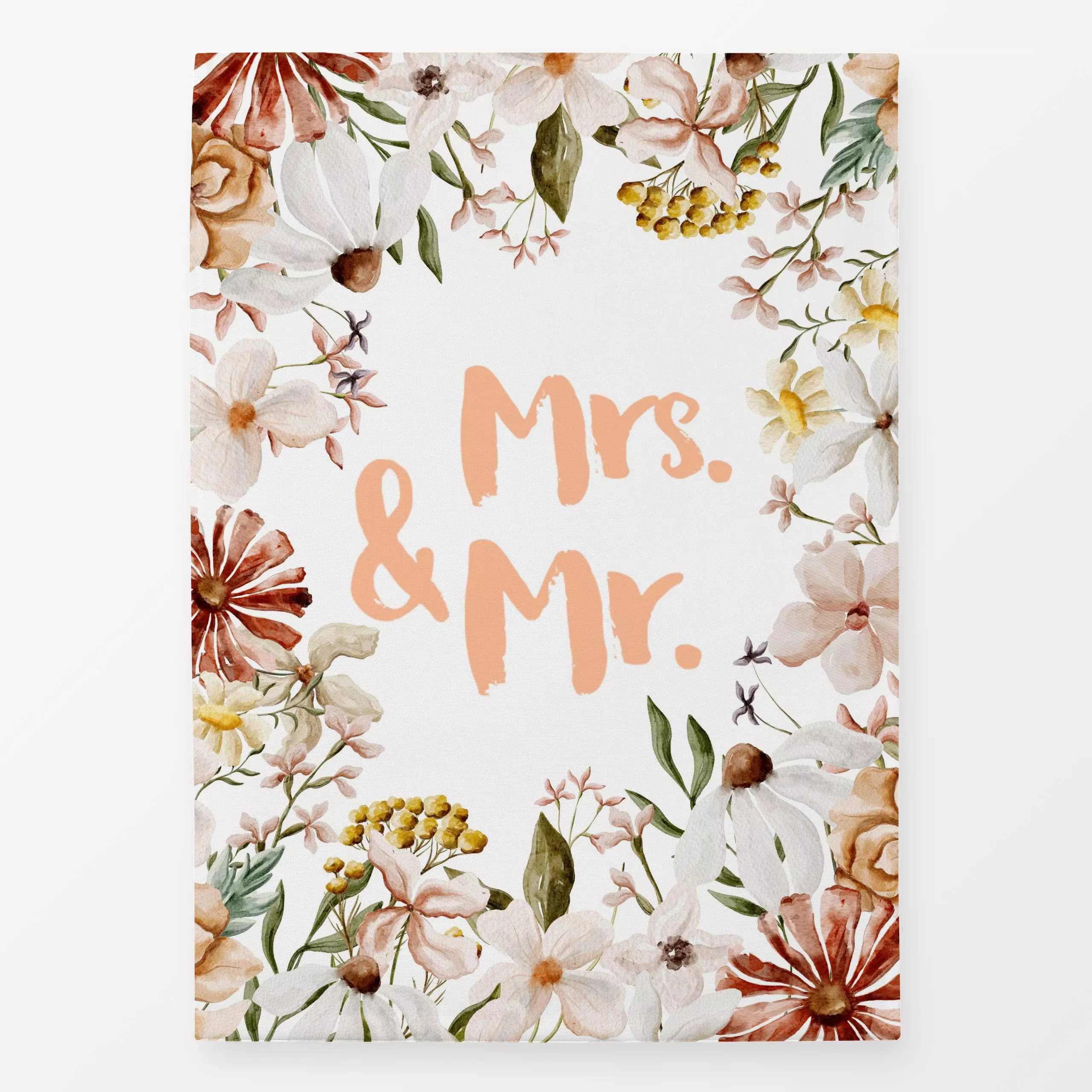 Geschirrtücher Unendliche Liebe - Mr/Mrs - Blumen & Florales, Liebe, Romantik & Pride, Anlässe - von „Uta Naumann"; boho, Wa...