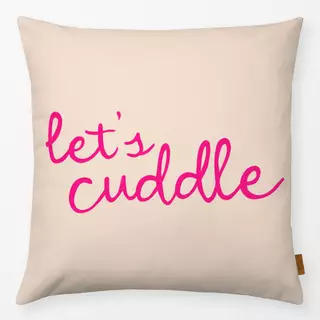 Kissen Let's cuddle pink