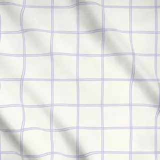 Meterware Karo Linien Lavendel scandi