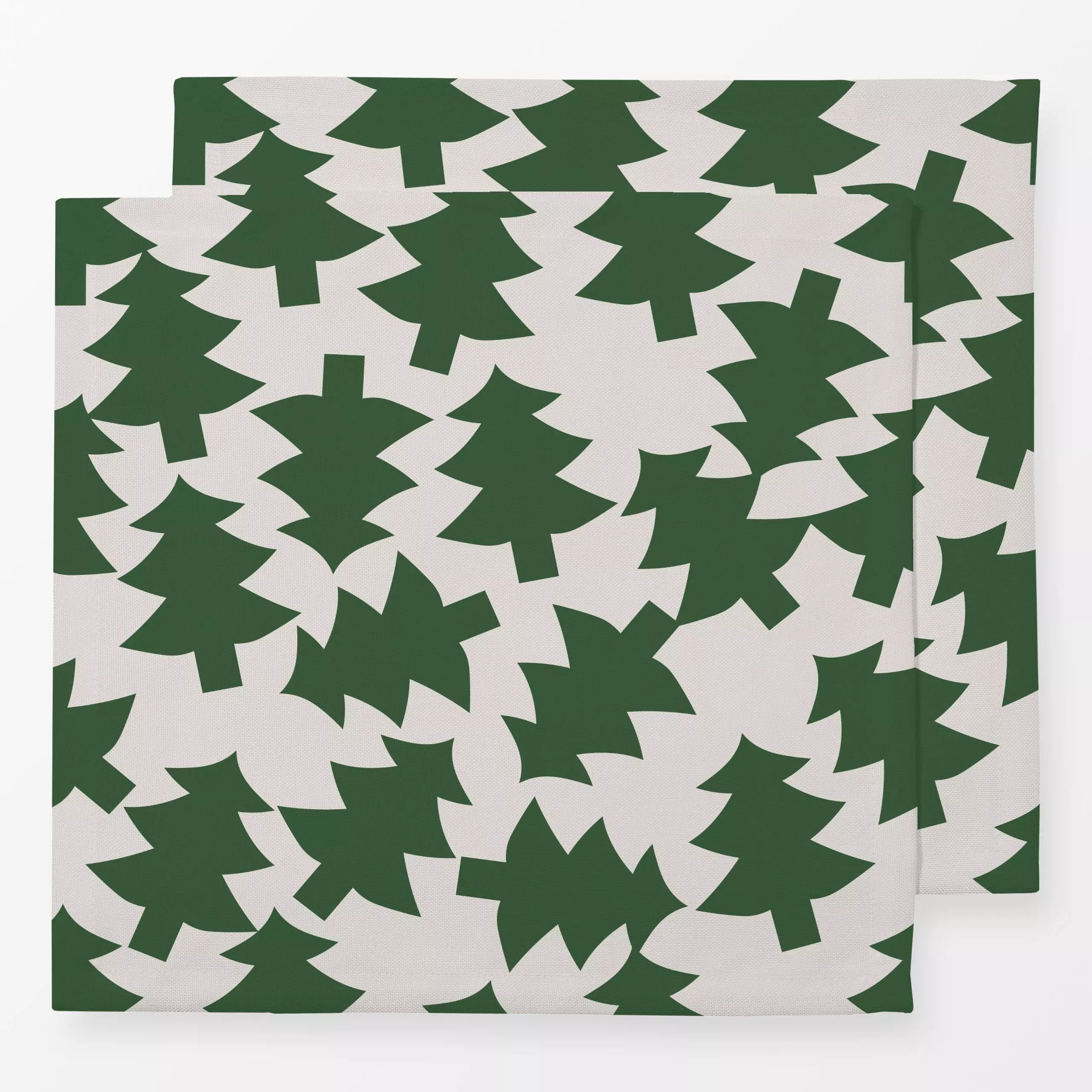 Servietten Magical Trees - Weihnachten, Anlässe - von „Jana Driver"; Tannenbaum, Weihnachten, beige, gruen, christmas, janad...