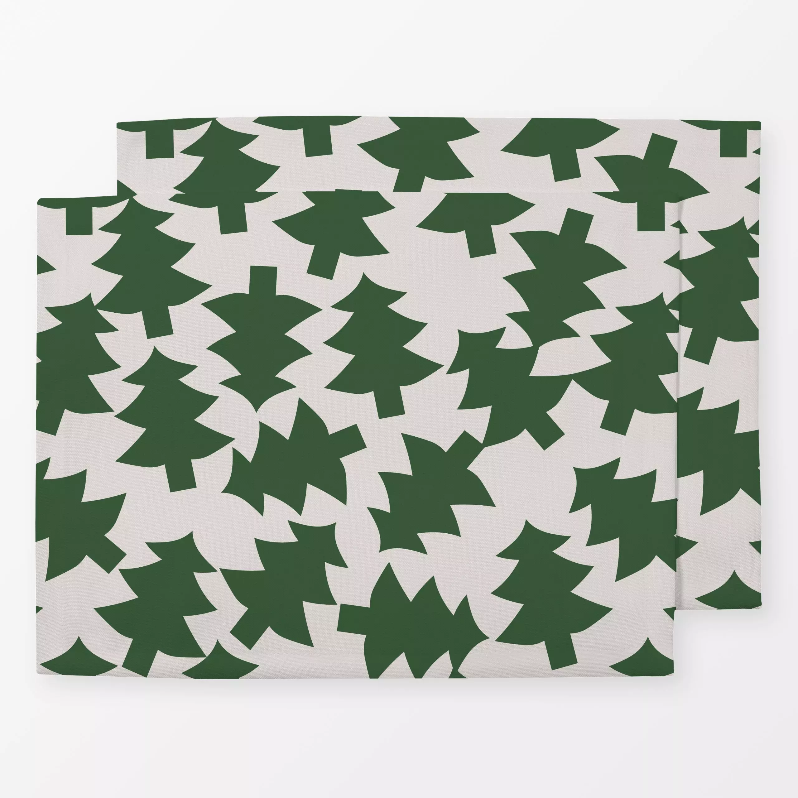 Tischset Magical Trees - Weihnachten, Anlässe - von „Jana Driver"; Tannenbaum, Weihnachten, beige, gruen, christmas, janadri...