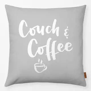 Kissen Couch & Coffee grau