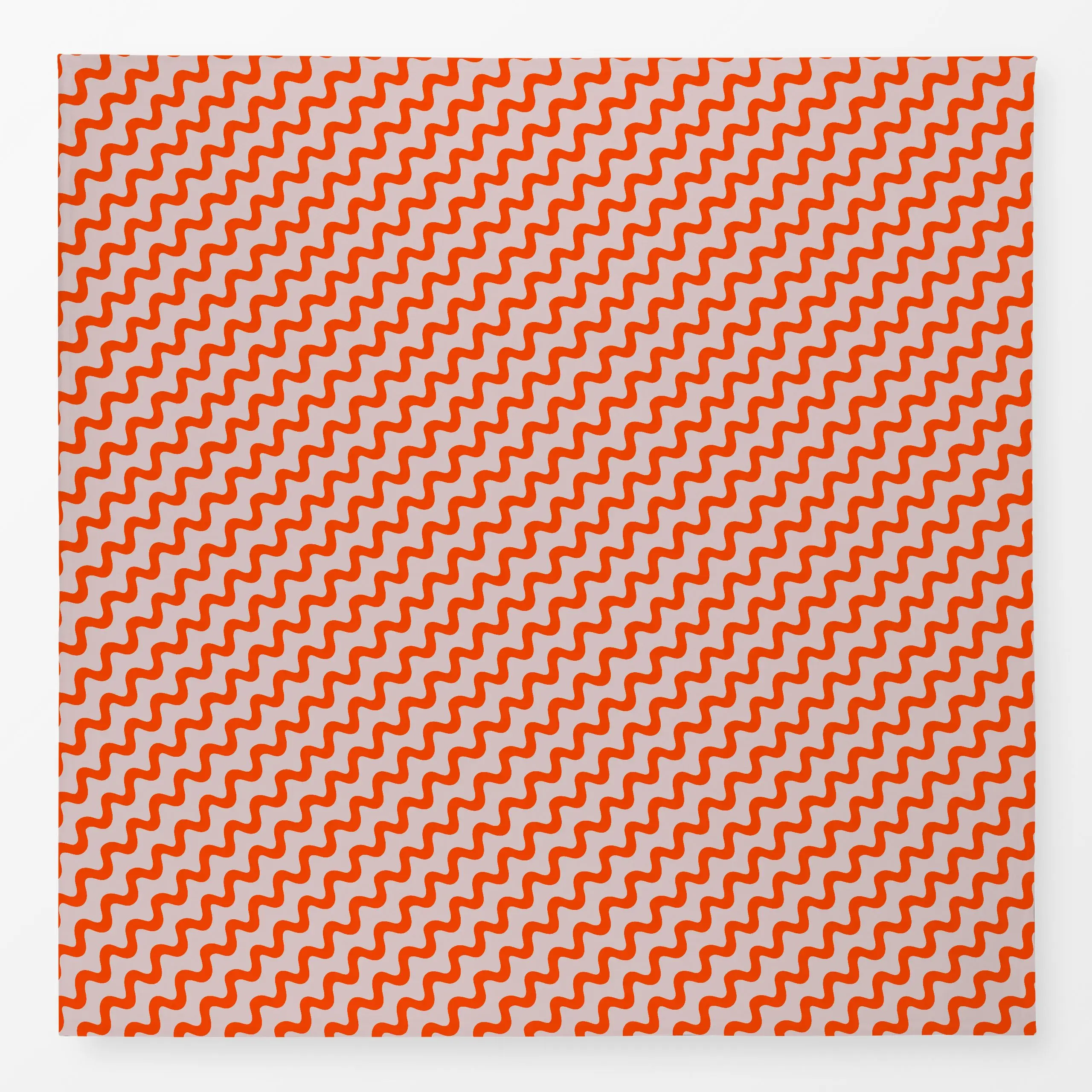 Tischdecke Wellenmuster Beige Orange - Herbst, Symbole & Muster - von „Sophie Augustin Illustration"; Muster, wellen, Herbst...