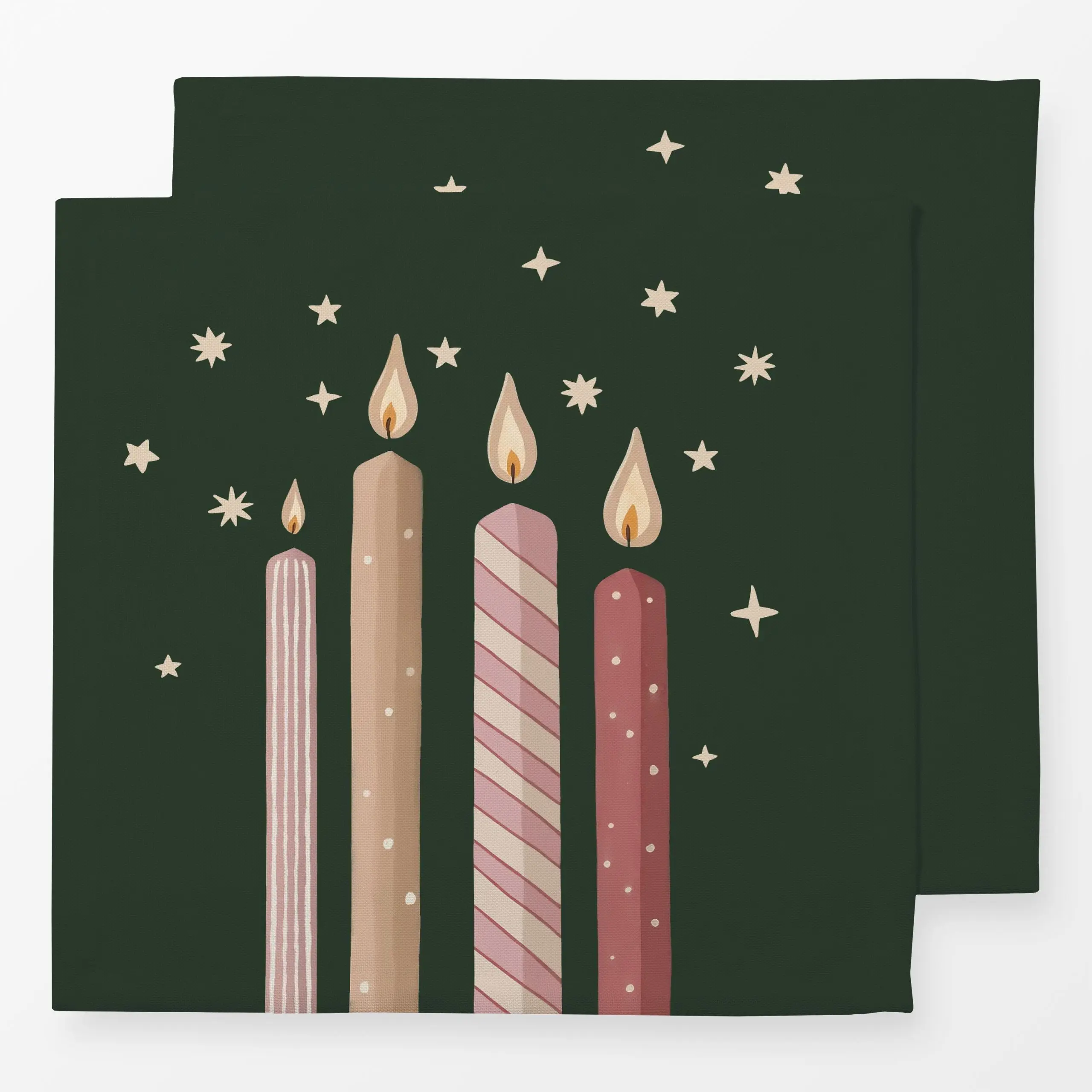 Servietten Kerzen - Weihnachten, Winter, Symbole & Muster - von „Studio Kesse“