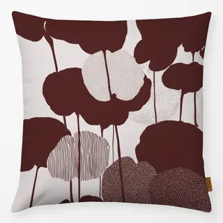 Kissen Fleurs Points et Rayures