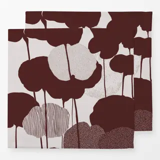 Servietten Fleurs Points et Rayures