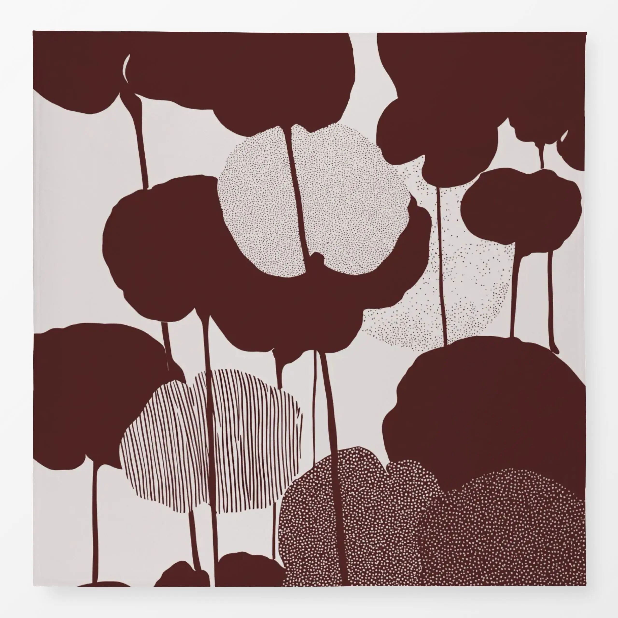 Tischdecke Fleurs Points et Rayures, Blumen, von BOUDOIR BOBO