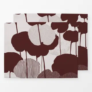 Tischset Fleurs Points et Rayures