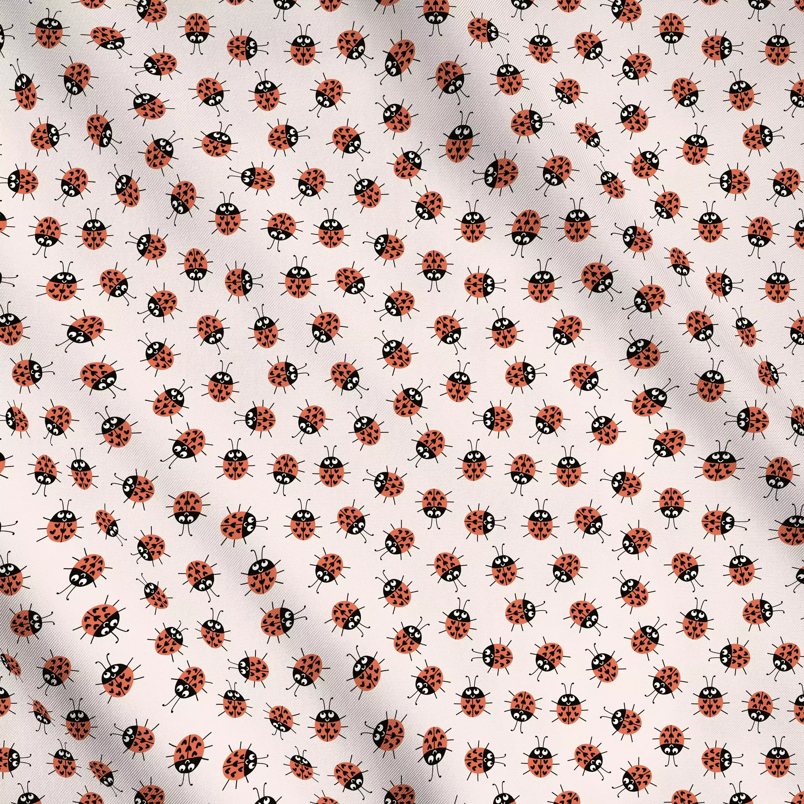 Meterware Lucky Bug, Tiere, gemustert, fürs Kinderzimmer, von Kathrin Woo