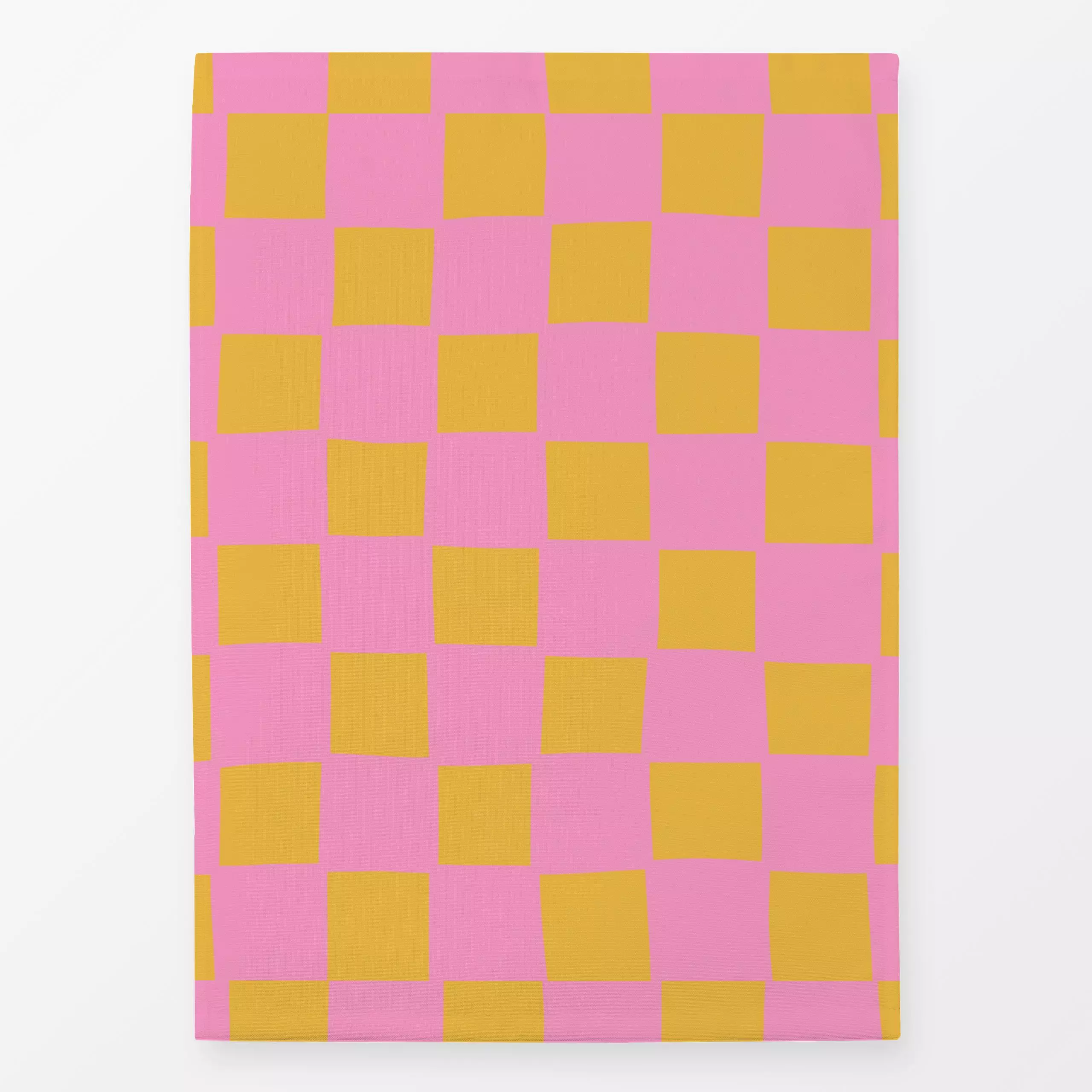 Geschirrtücher Lustiges Karo NO4 - Symbole & Muster - von „Ursula Tücks"; Muster, Illustration, rosa, kleingemustert, modern...