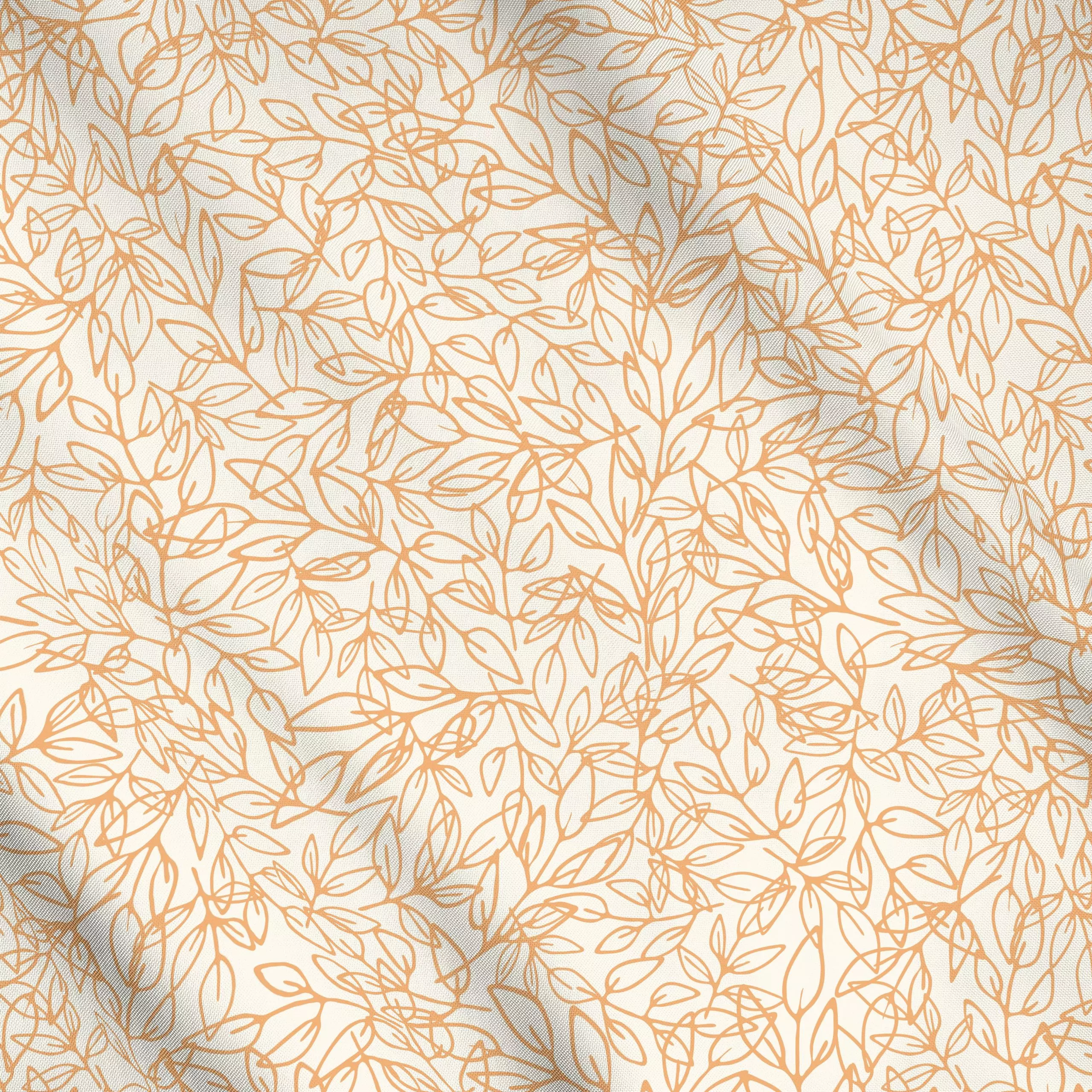 Meterware Zweige beige gelb - Frühling, Symbole & Muster, Pflanzen & Botanik - von „Kathrin Woo"; Muster, Zweige, modern, ve...