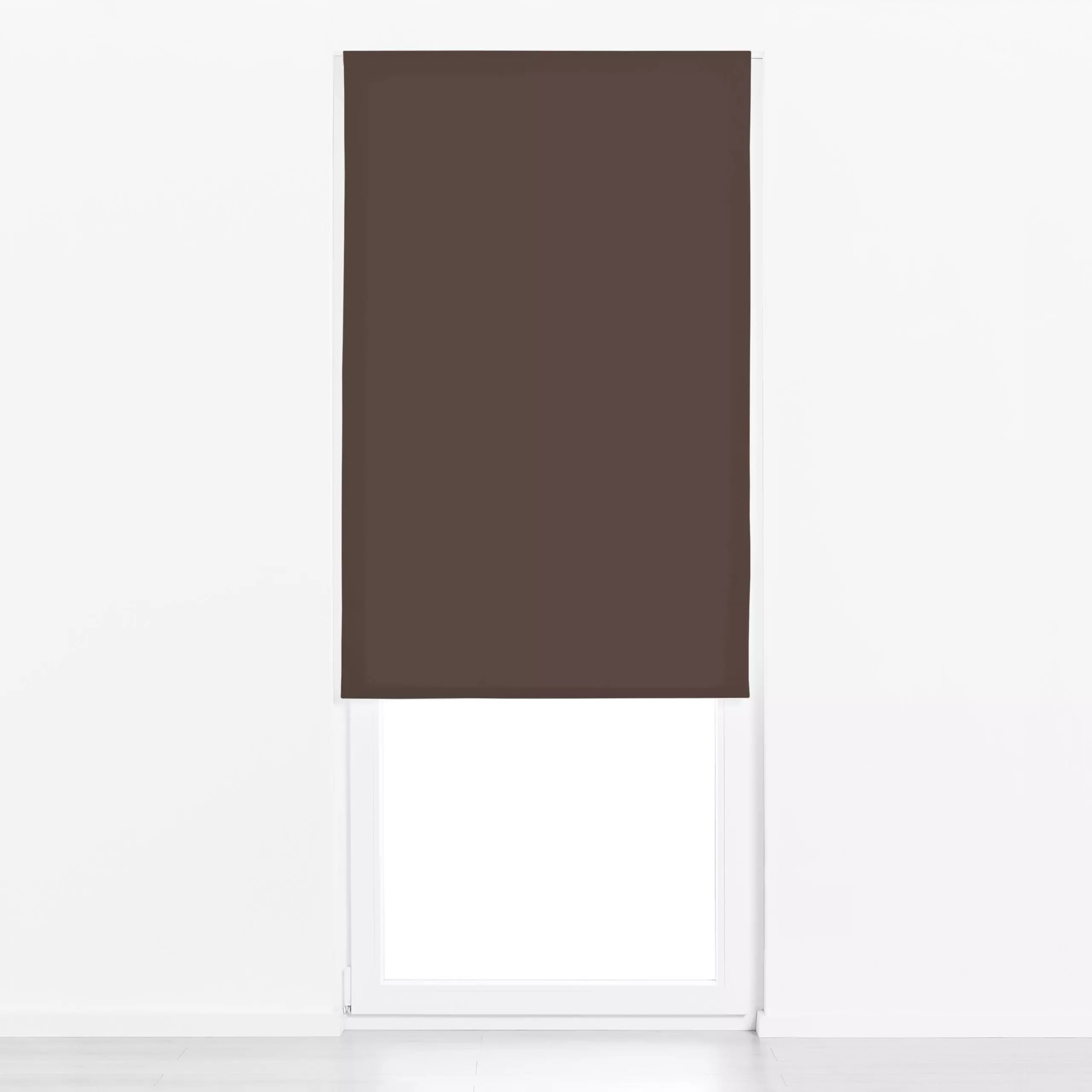 Raffrollo colors Braun Sombra - Symbole & Muster - von „textilwerk colors"; bunt, schlicht, braun, Farben, uni, einfarbig, t...