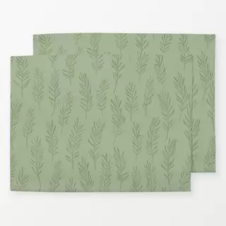 Tischset Rosmarin grün