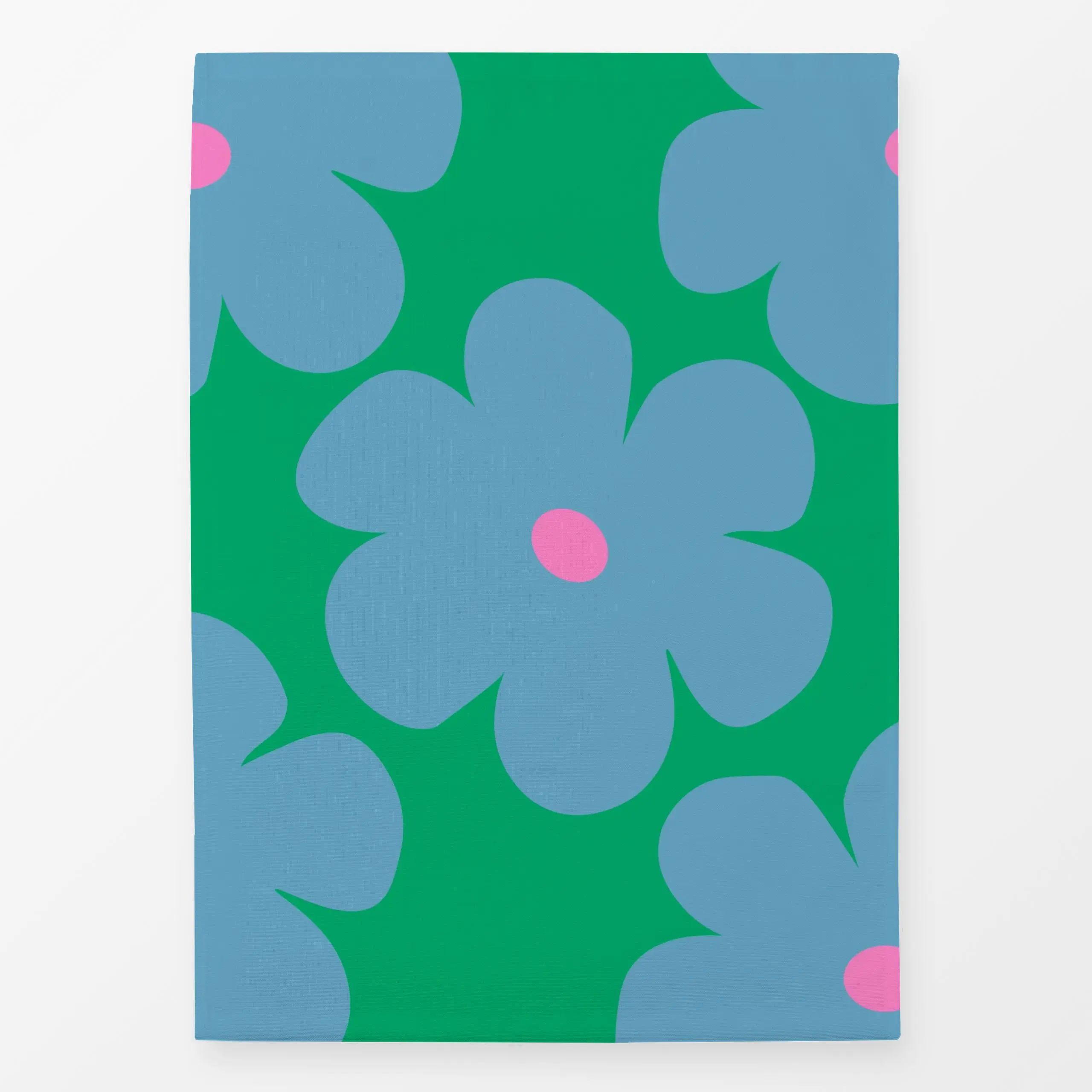 Geschirrtücher Sommerblumen Blau Grün - Blumen & Florales, Sommer - von „Alisa Knöß"; Sommerblumen, Sommer, Gartendeko, outd...