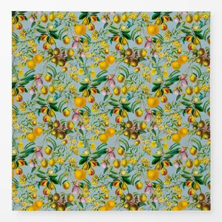 Tischdecke Tropischer Gartenzauber blau