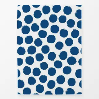 Geschirrtücher Polka Dots 5 Blau Punkte