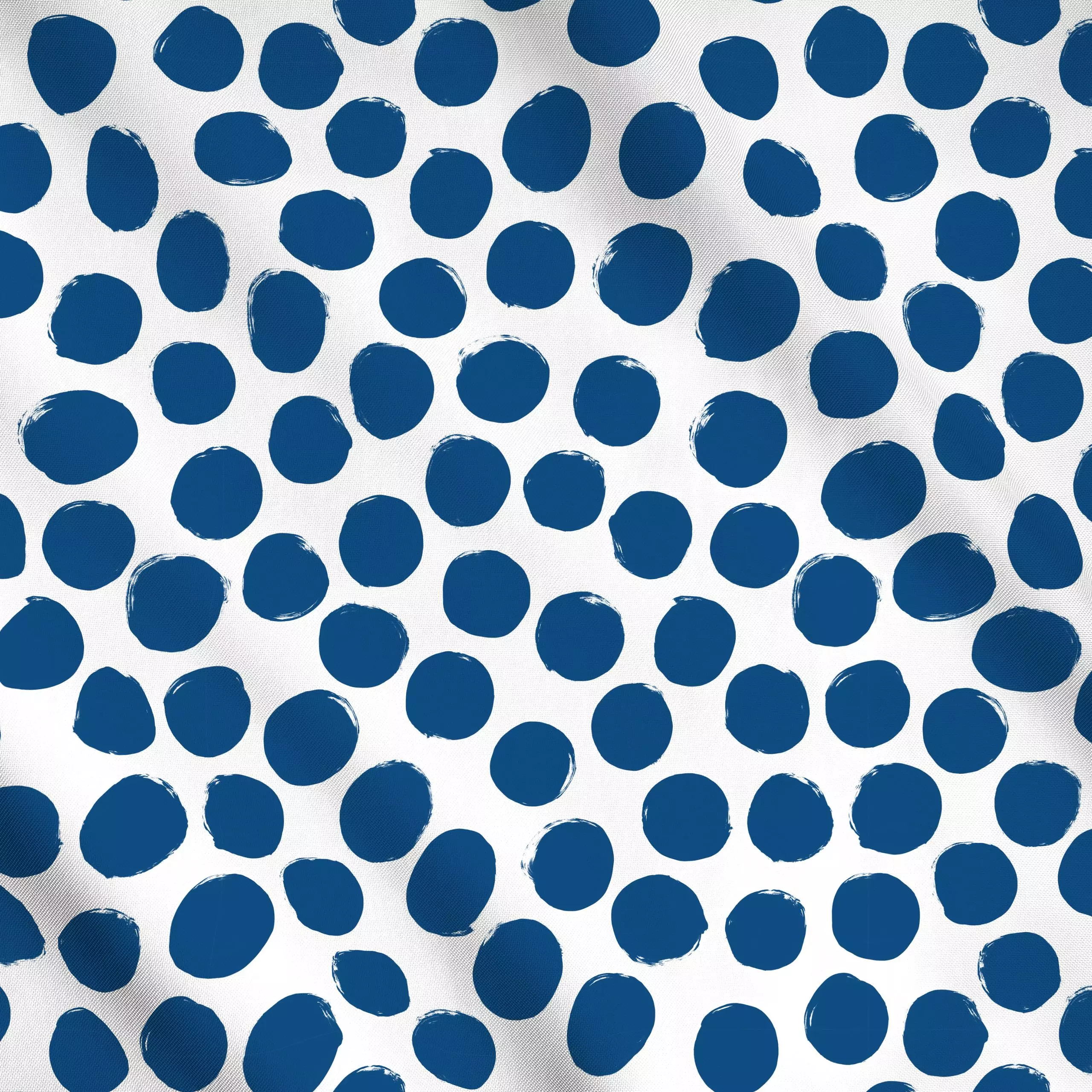 Meterware Polka Dots 5 Blau Punkte, gemustert, von Primus Pattern