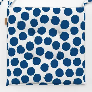 Sitzkissen Polka Dots 5 Blau Punkte
