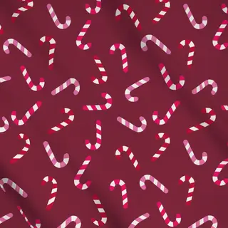 Meterware Zuckerstangen rot pink