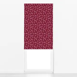 Raffrollo Zuckerstangen rot pink