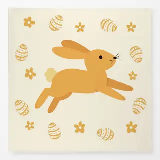 Tischdecke Osterhase Butter Gelb